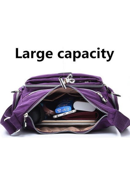 Kadınlar Naylon Omuz Çantası Su Geçirmez Ultralight Crossbody Çanta Soathtravel Çanta Çantası Messenger Çantası (Açık Mavi) (Yurt Dışından) fırsatları