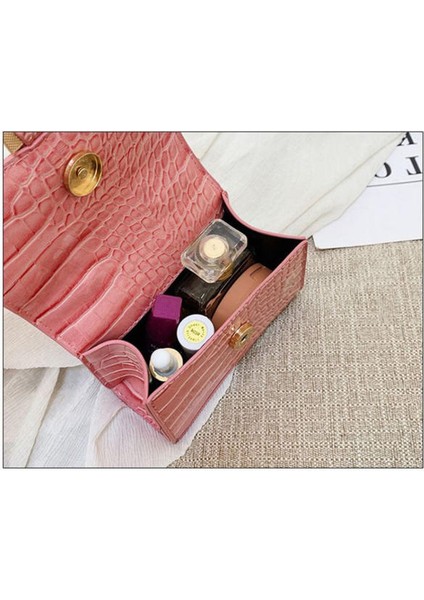 Kadınlar Şık Crossbody Çantalar Tasarımcı Pu Deri Çantalar Mini Pures Messenger Çantası (Beyaz) (Yurt Dışından) modelleri