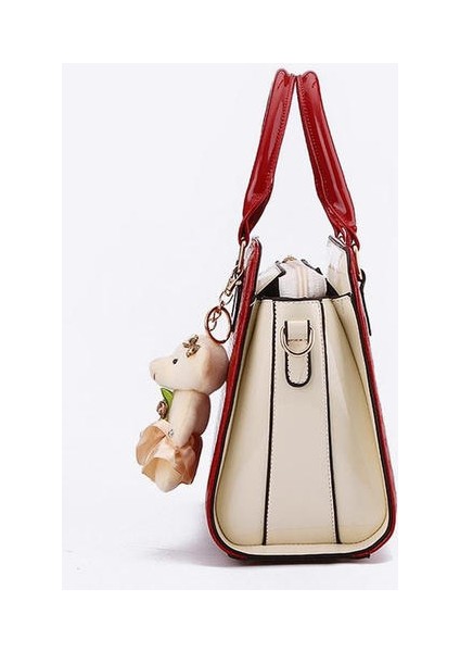 Tüm Match Bear Kolye 2 Pcs Kare Çantalar Bayanlar Leisure Messenger Çanta Yastık Çanta Seti (Mavi) (Yurt Dışından)