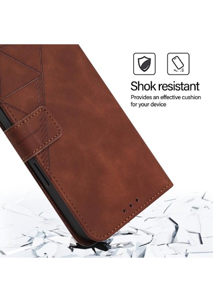 Google Piksel 5 Için Kılıf Cüzdan Kapak Kredi Kartı Tutucu Flip Folio Kitap Pu (Yurt Dışından)