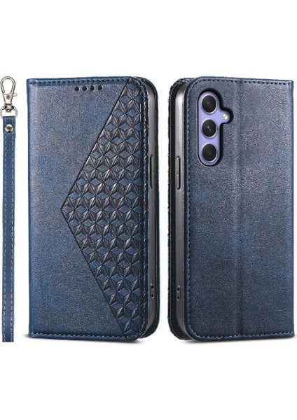 Samsung Galaxy Galaxy Için Flip Case Eşkenar Dörtgen Şekli Cüzdan Günlük Kullanım El Standı (Yurt Dışından)