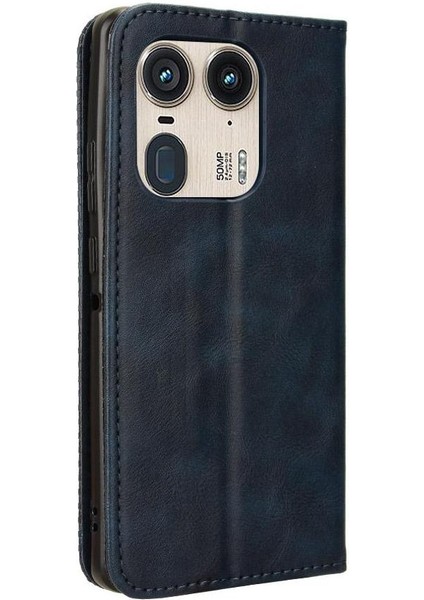 Motorola Moto X50 5g Cüzdan Manyetik Kapatma Pu Deri Kılıf (Yurt Dışından)