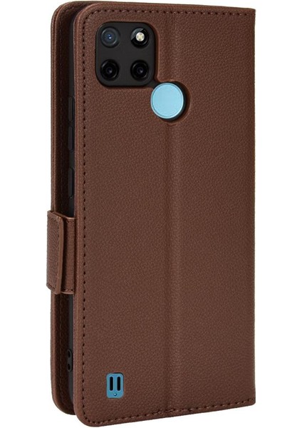 Realme C21Y/C25Y Yan Toka Manyetik Cüzdan Pu Deri Kartı Için Kılıf (Yurt Dışından) modelleri
