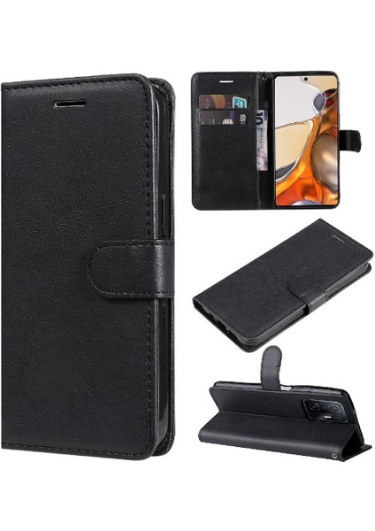 Xiaomi 11T/11T Pro Için Flip Case Kart Yuvası ile Yüksek Kaliteli Deri Telefon (Yurt Dışından)