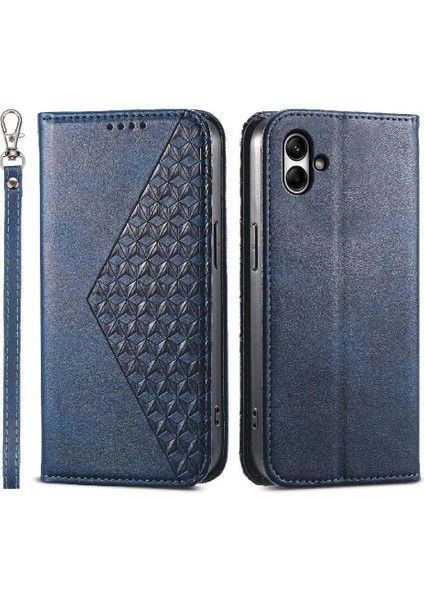 Samsung Galaxy A05 Günlük Kullanım Için Flip Case El Kayışı Standı Eşkenar Dörtgen Şekli (Yurt Dışından)