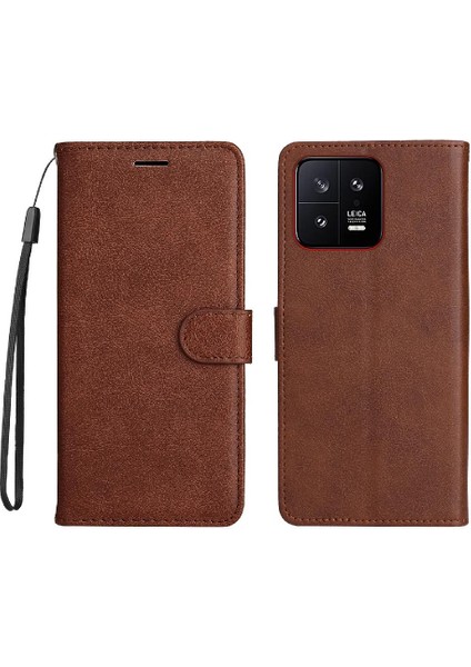 Xiaomi 13 Için Flip Case Yüksek Kalite Deri Iş Cüzdan Telefon Kılıfı (Yurt Dışından)