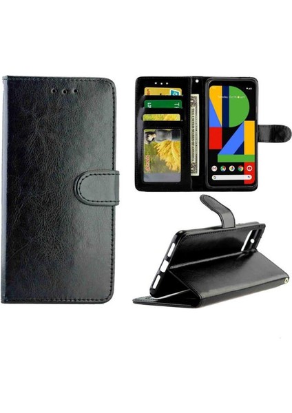 Google Piksel 4 Xl Pu Deri Manyetik Kapatma Kart Tutucu Için Flip Case (Yurt Dışından)