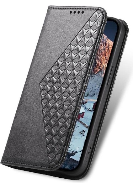 Samsung Galaxy A05S Cüzdan Eşkenar Dörtgen Şekli Günlük Kullanım Standı Için Flip Case (Yurt Dışından)