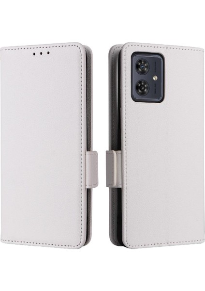 Motorola Moto G54/G54 Güç 5g Pu Deri Yan Toka Manyetik (Yurt Dışından)