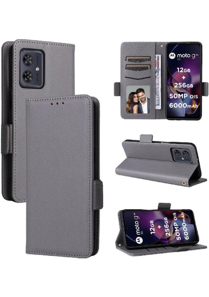 Motorola Moto G54/G54 Güç 5g Pu Deri Yan Toka Manyetik (Yurt Dışından)