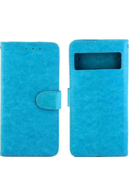 Google Piksel 7 Pro Kickstand Pu Deri Manyetik Kapatma Için Flip Case (Yurt Dışından)