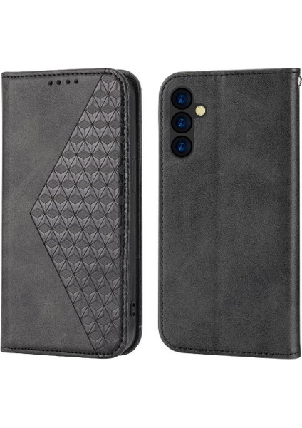 Samsung Galaxy M14 5g Için Flip Case Standı Cüzdan El Kayışı Eşkenar Dörtgen Şekli (Yurt Dışından)