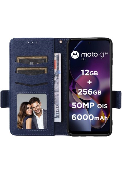 Motorola Moto G54/G54 Güç 5g Pu Deri Yan Toka Manyetik (Yurt Dışından) modelleri