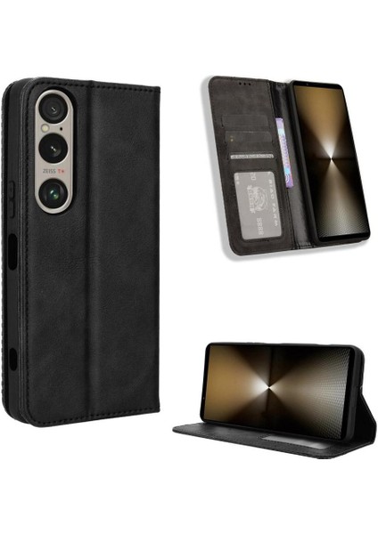Sony Xperia 1 Ⅵ Manyetik Kapatma Pu Deri Cüzdan Için Kılıf (Yurt Dışından)
