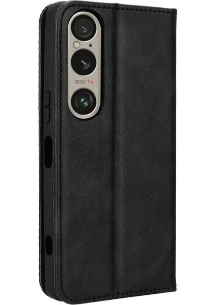 Sony Xperia 1 Ⅵ Manyetik Kapatma Pu Deri Cüzdan Için Kılıf (Yurt Dışından)