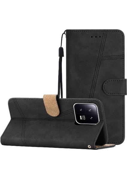 Xiaomi 13 Için Flip Case Tam Koruma Cüzdan Pu Deri Flip Folio Kart (Yurt Dışından)