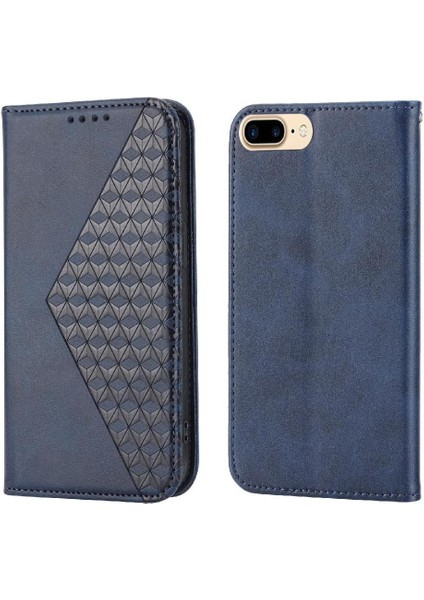 IPhone 7/8 Için Flip Case El Kayışı Cüzdan Eşkenar Dörtgen Şekli Günlük Kullanım Standı (Yurt Dışından)