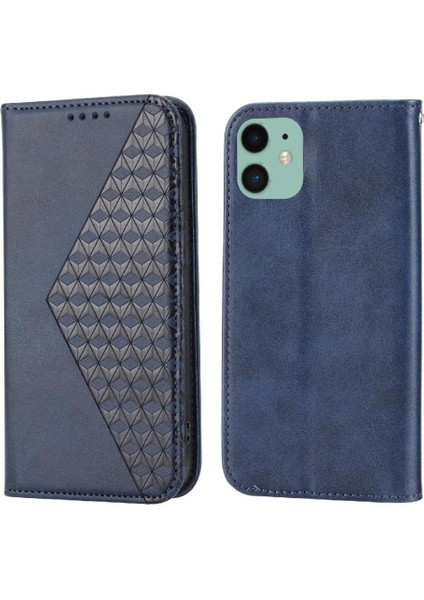 IPhone 11 Için Flip Case Pro Max El Kayışı Günlük Kullanım Cüzdan Standı Eşkenar Dörtgen (Yurt Dışından)