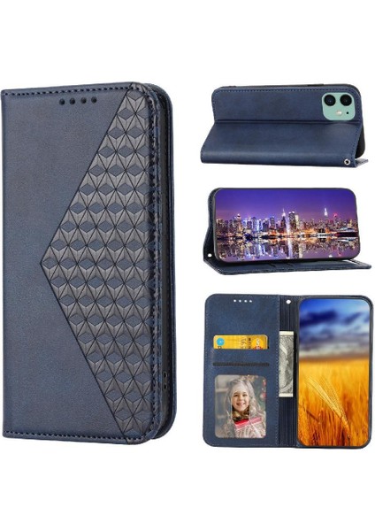 IPhone 11 Için Flip Case Pro Max El Kayışı Günlük Kullanım Cüzdan Standı Eşkenar Dörtgen (Yurt Dışından)