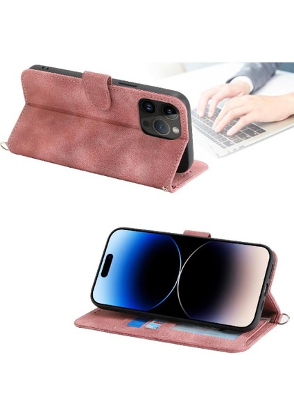 IPhone 16 Pro Max Bileklik Çoklu Kredi Kartı Yuvaları Için Flip Case (Yurt Dışından)