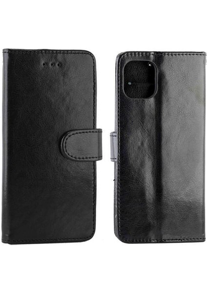 IPhone 11 Için Flip Case Pro Max Darbeye Pu Deri Kickstand Kart (Yurt Dışından)
