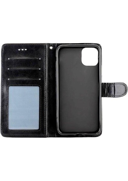 IPhone 11 Için Flip Case Pro Max Darbeye Pu Deri Kickstand Kart (Yurt Dışından)