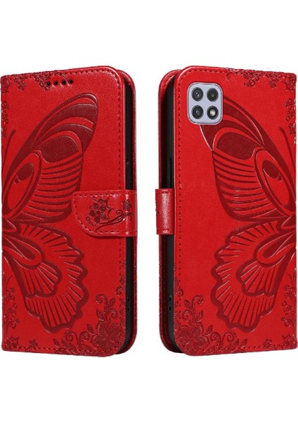 Samsung Galaxy A22 5g Için Flip Case Yüksek Kalite Deri Ayrılabilir El (Yurt Dışından)