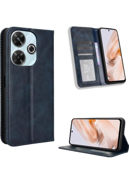 Xiaomi Poco M6 4g Pu Deri Manyetik Kapatma Cüzdan (Yurt Dışından)