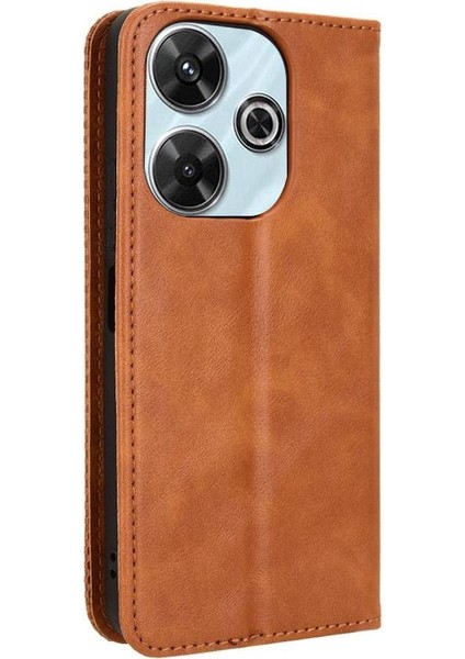 Xiaomi Poco M6 4g Pu Deri Manyetik Kapatma Cüzdan (Yurt Dışından)