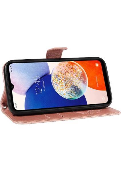 Kredi Kartı Yuvası Ayrılabilir El ile Samsung Galaxy Credit 5g Için Flip Case (Yurt Dışından)