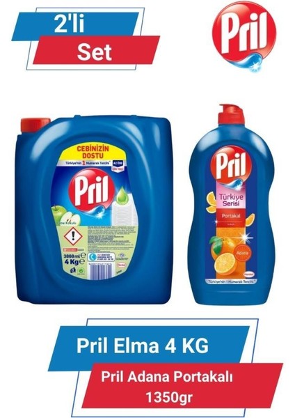 Limon 4 kg & Pril Adana Portakalı 1350GR 2'li Set