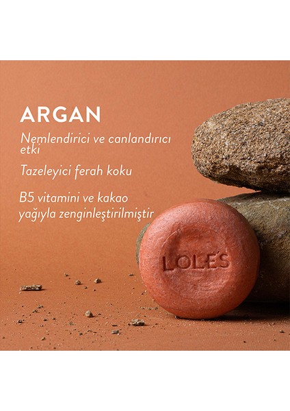 Katı Şampuan Ve Saç Kremi, Normal Ve Yağlı Saçlar Için Argan Yağı, Hasar Onarımı , %99 Doğal, 100g