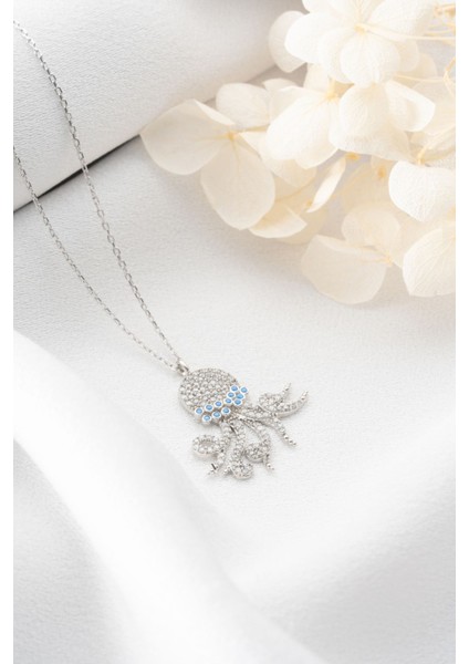 925 Ayar Gümüş Ahtapot Kolye fırsatları