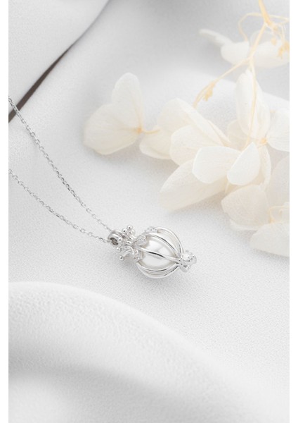 925 Ayar Gümüş Saklı Inci Kolye fırsatları