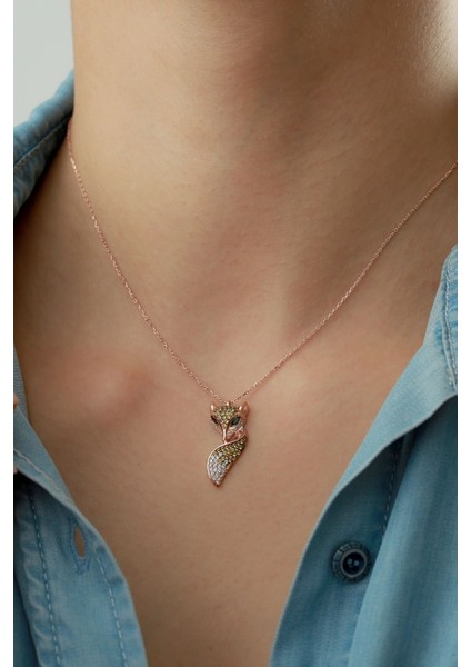 925 Ayar Gümüş Tilki Kolye fiyatları