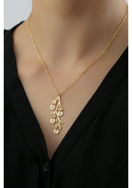 925 Ayar Gümüş Kişiye Özel Harfli Hayat Ağacı Kolye fırsatları