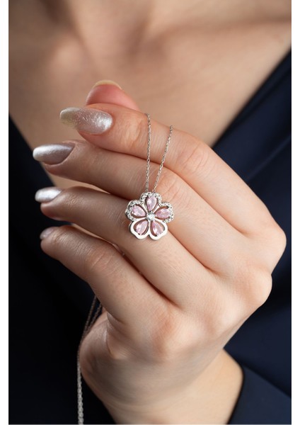 925 Ayar Gümüş Işıklı Kutuda Nergis Çiçeği Kolye fiyatları