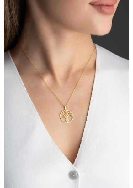 925 Ayar Gümüş Hayat Ağacı Kolye modelleri