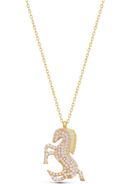 925 Ayar Gümüş Şahlanan At Kolye fiyatları