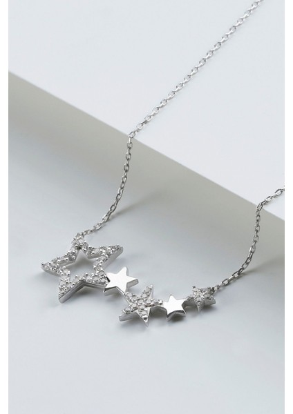 925 Ayar Silver Yıldızlı Gümüş Kolye modelleri