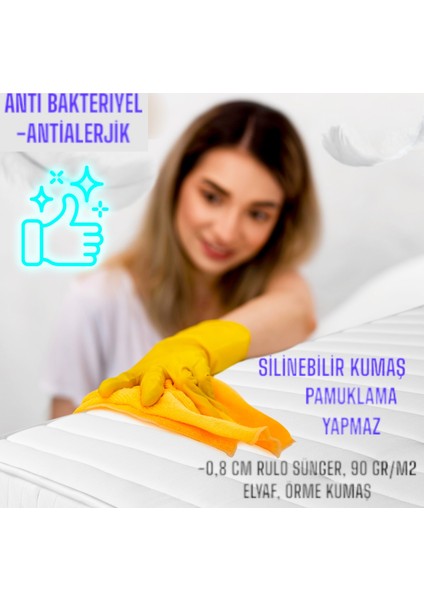 80X200 / 160X200 Fermuarlı Katlanır Sünger Yatak
