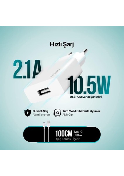 TTEC 2SCS20CS SMARTCHARGER SEYAHAT ŞARJI LİGHTNİNG-SİYAH