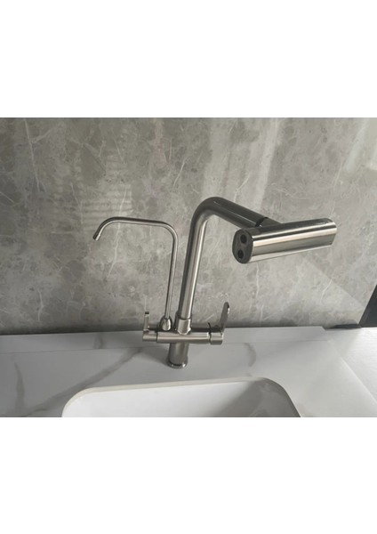 Mutfak Eviye Bataryası Dokunmatik Arıtma Çıkışlı Duş Şelale 3 Fonksiyon Nikel Ithal 7 Yıl Garanti modelleri