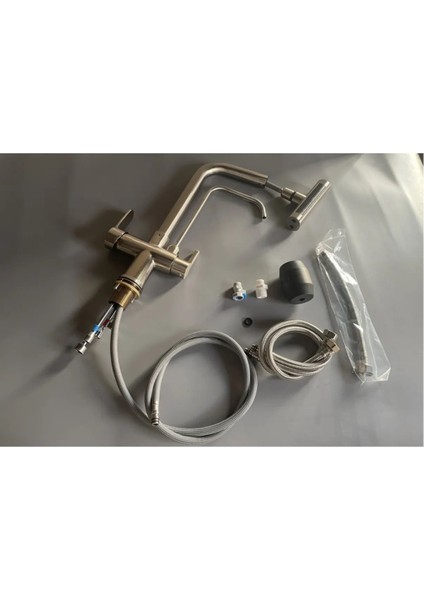 Mutfak Eviye Bataryası Dokunmatik Arıtma Çıkışlı Duş Şelale 3 Fonksiyon Nikel Ithal 7 Yıl Garanti fırsatları