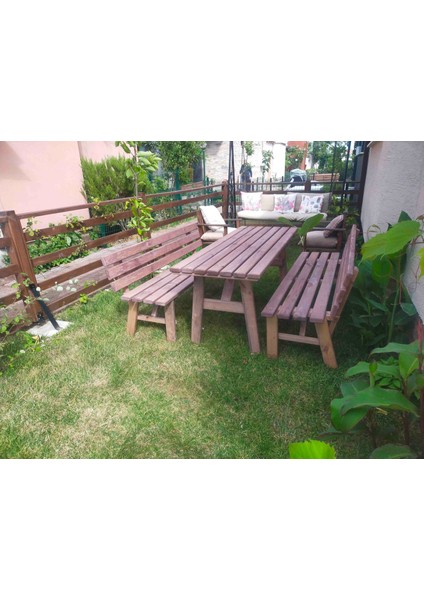 Ahşap 8 Kişilik Bahçe Masası fırsatları