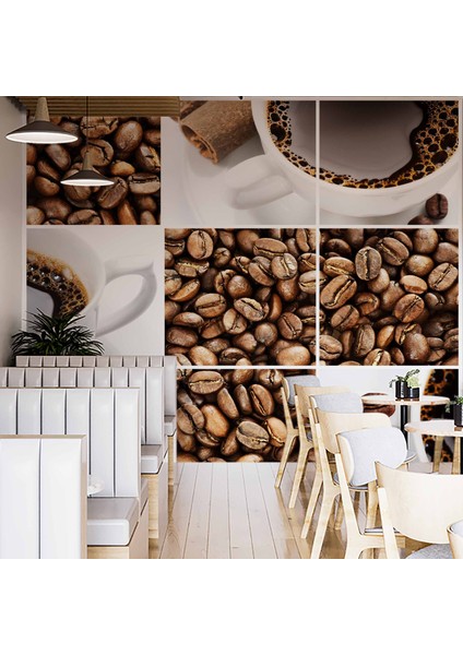 Kahve Çekirdeği Cafe Duvar Kağıdı Baskı fiyatları