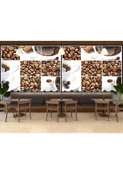 Kahve Çekirdeği Cafe Duvar Kağıdı Baskı modelleri