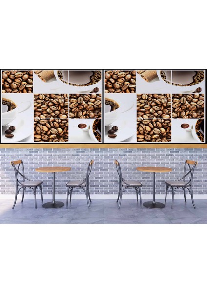 Kahve Çekirdeği Cafe Duvar Kağıdı Baskı fırsatları