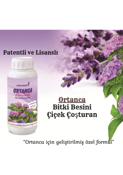 Ortanca Için Özel Formül Bitki Besini, Çiçek Çoşturan, Sıvı Gübre-Yüksek Kalite (100CC)