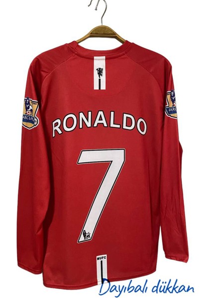 Manchester United Cristiano Ronaldo 2008 Uzun Kol Kırmızı Premier Lig Forması modelleri